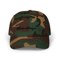 Aloha Always Dad Cap — Hawaiian Skeleton Shaka Hat