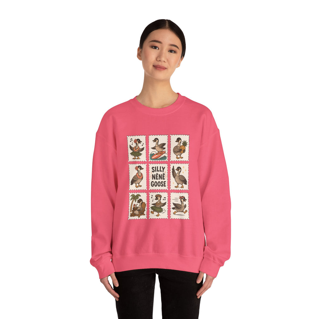 Silly Nēnē Goose Stamp Crewneck – Vintage Hawaiian