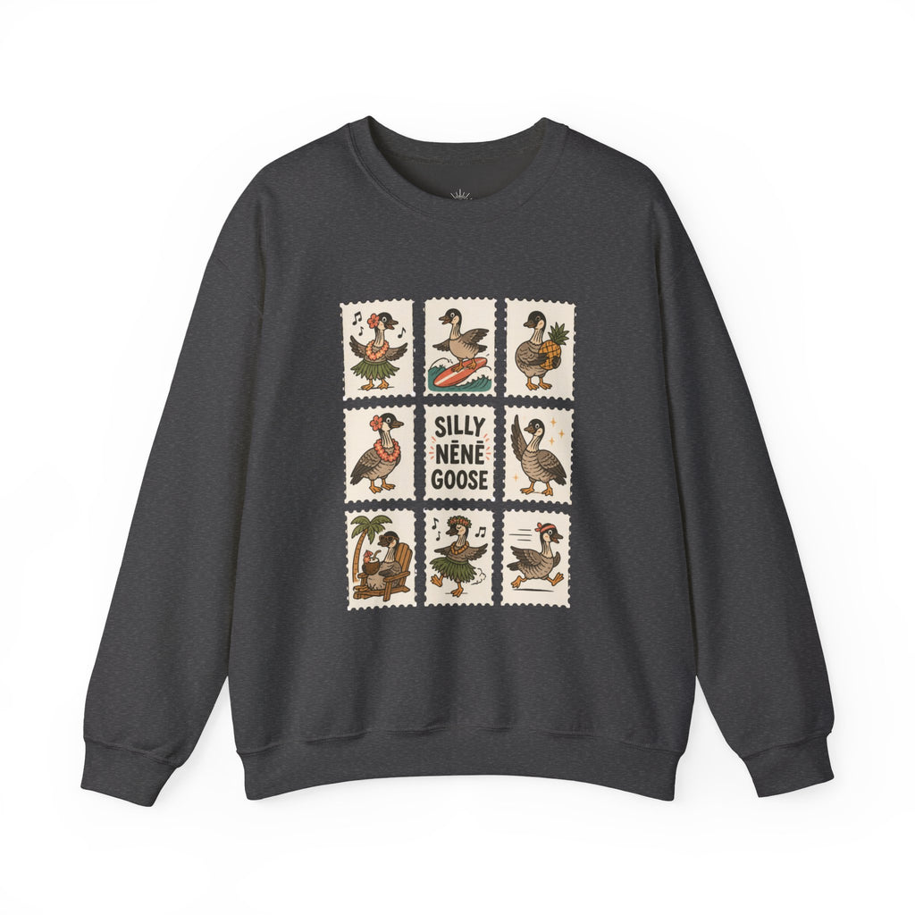 Silly Nēnē Goose Stamp Crewneck – Vintage Hawaiian