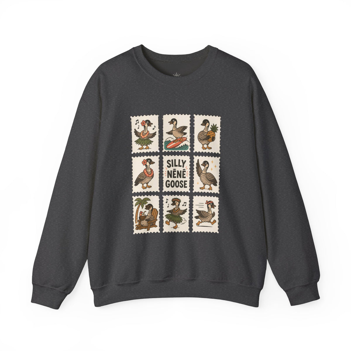 Silly Nēnē Goose Stamp Crewneck – Vintage Hawaiian