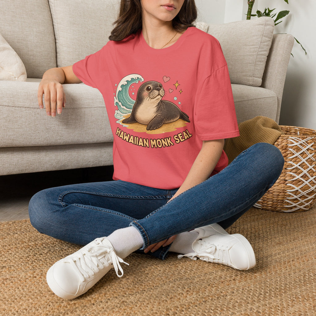 Hawaiian Monk Seal Graphic Shirt – Cute Ocean Design