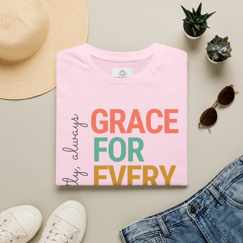 Grace For Every Story T-Shirt | Inspirational Faith Typography
