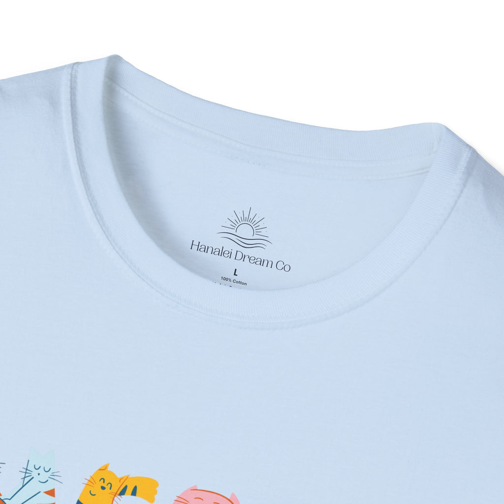 Meow Meow T-Shirt – Cute Cartoon Cats Graphic Tee