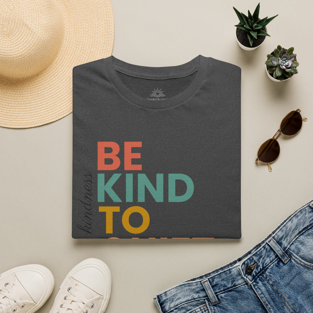 Be Kind To Quiet Hearts Cotton T-Shirt | Kindness Typography