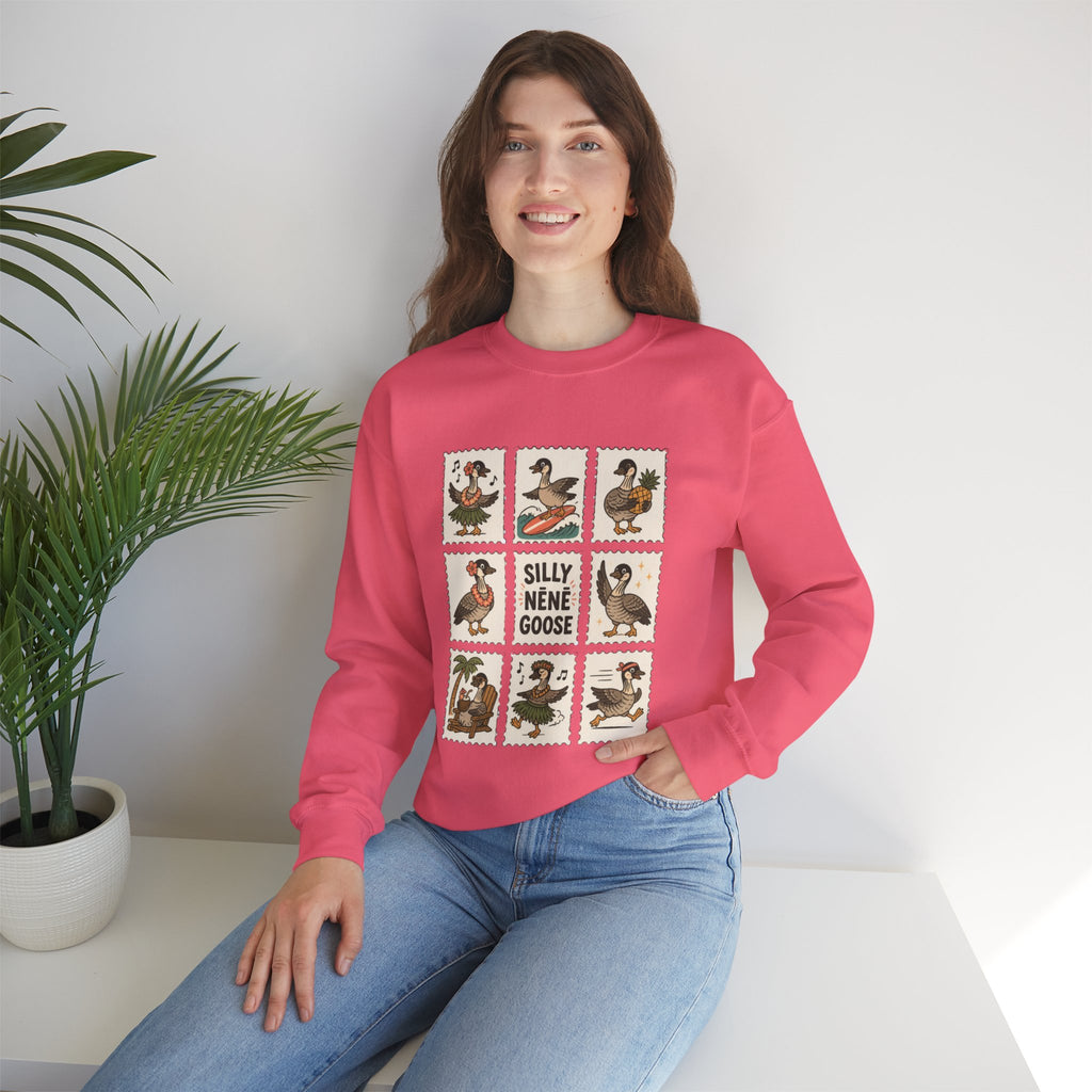 Silly Nēnē Goose Stamp Crewneck – Vintage Hawaiian