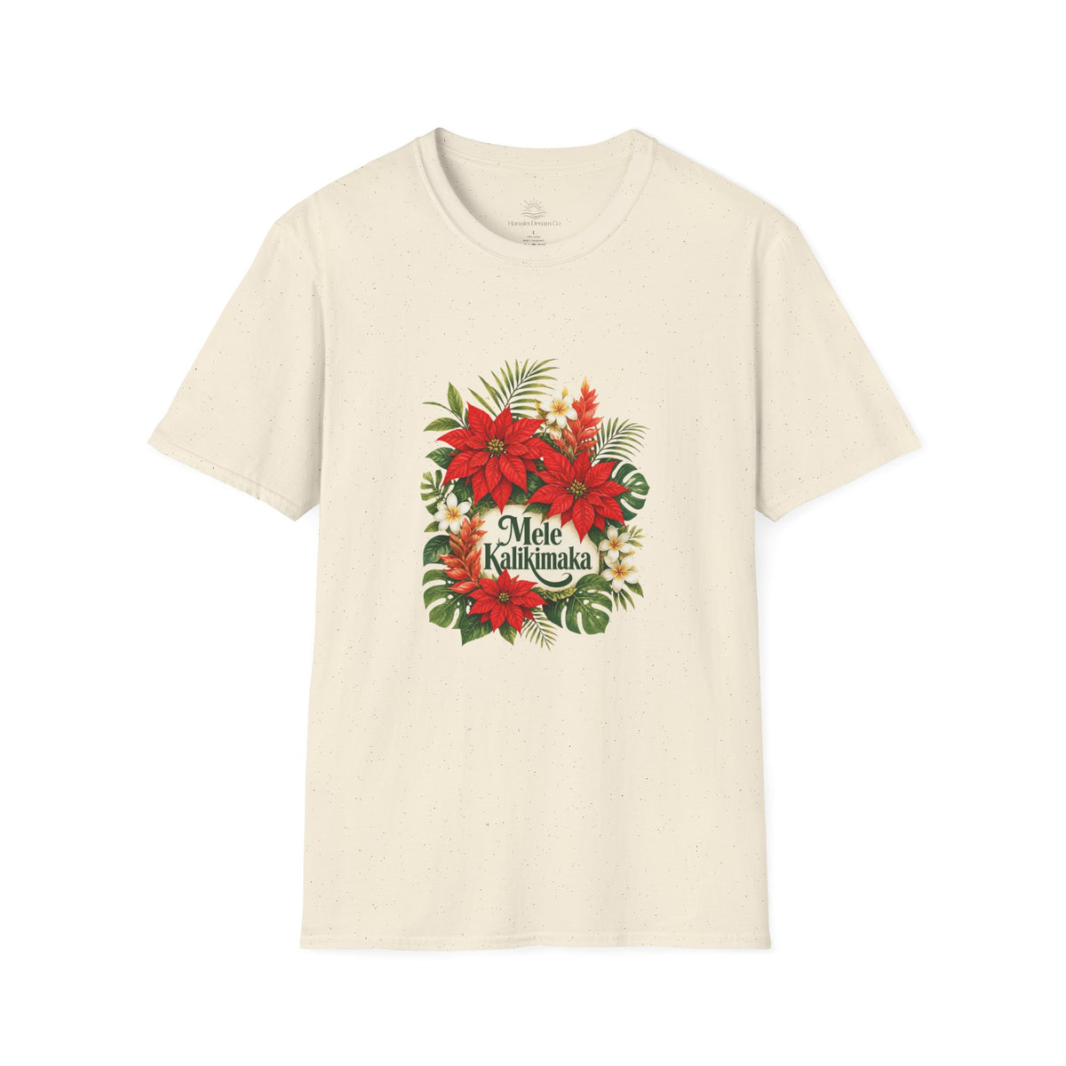 Mele Kalikimaka Poinsettia Holiday T-Shirt