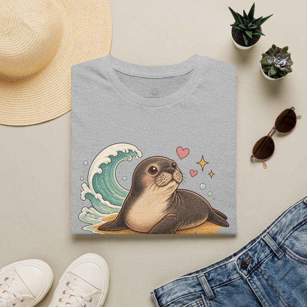 Hawaiian Monk Seal Graphic Shirt – Cute Ocean Design