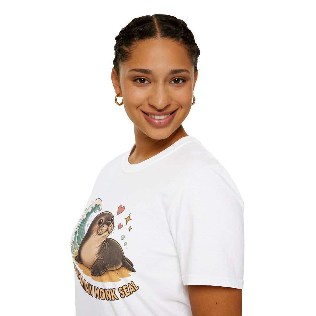 Hawaiian Monk Seal Graphic Shirt – Cute Ocean Design