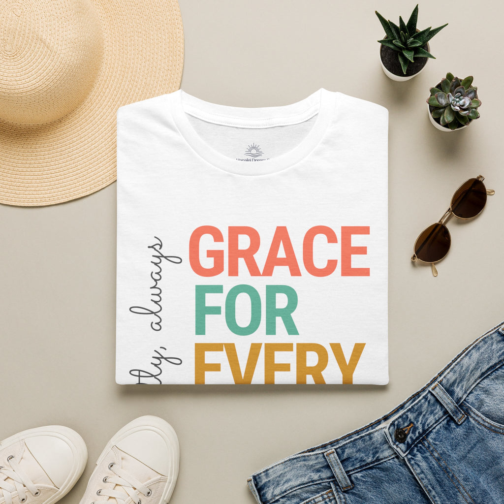 Grace For Every Story T-Shirt | Inspirational Faith Typography