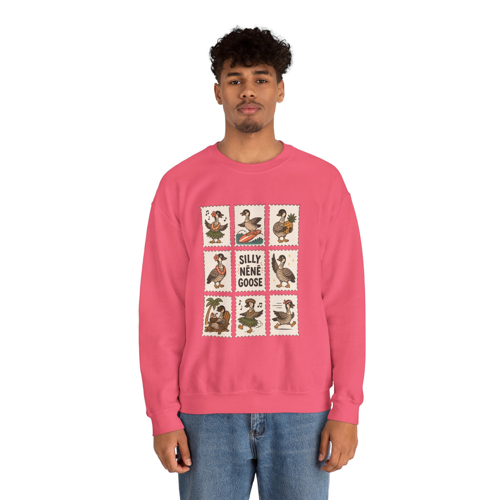 Silly Nēnē Goose Stamp Crewneck – Vintage Hawaiian