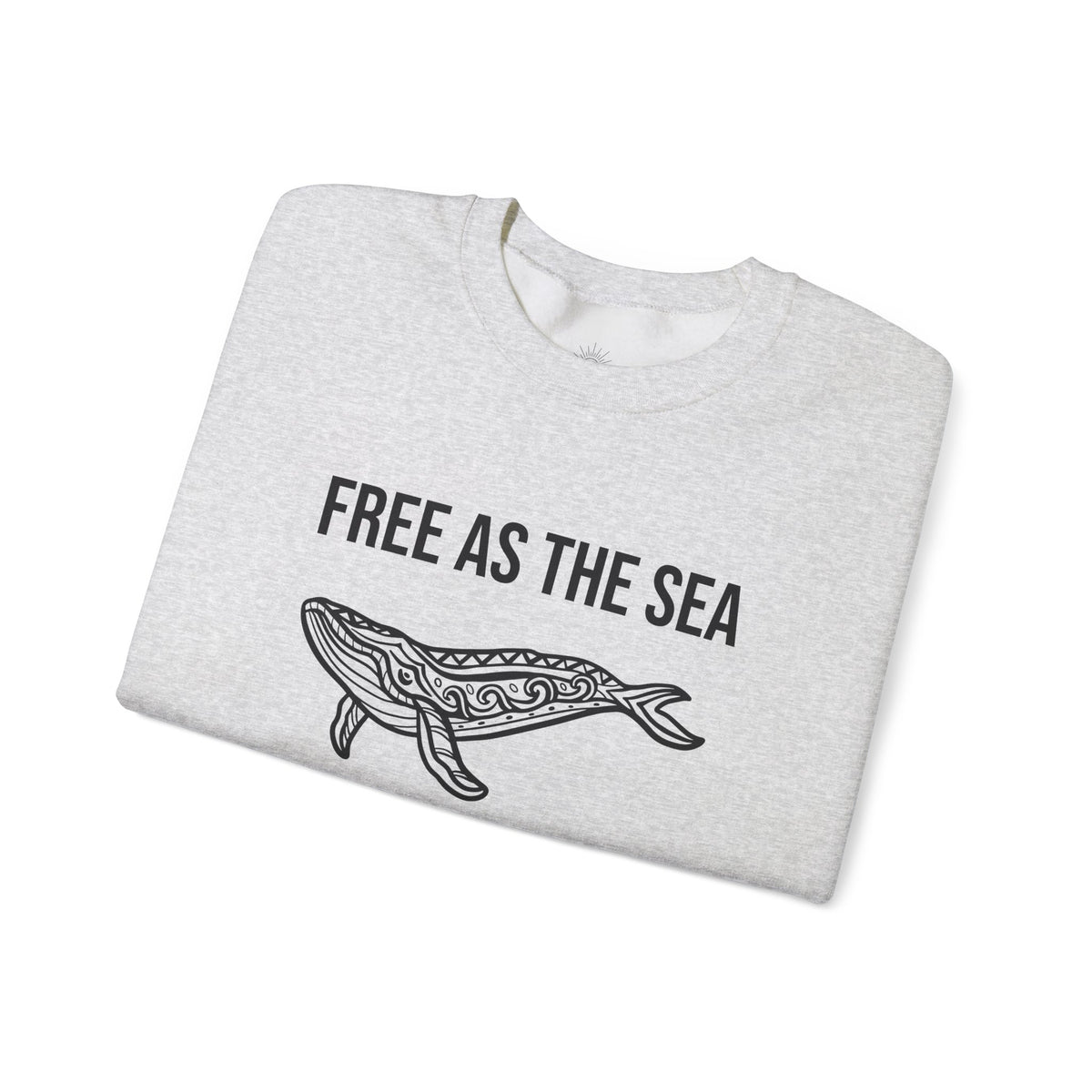Free As The Sea Whale Sweatshirt – Tribal Ocean Design
