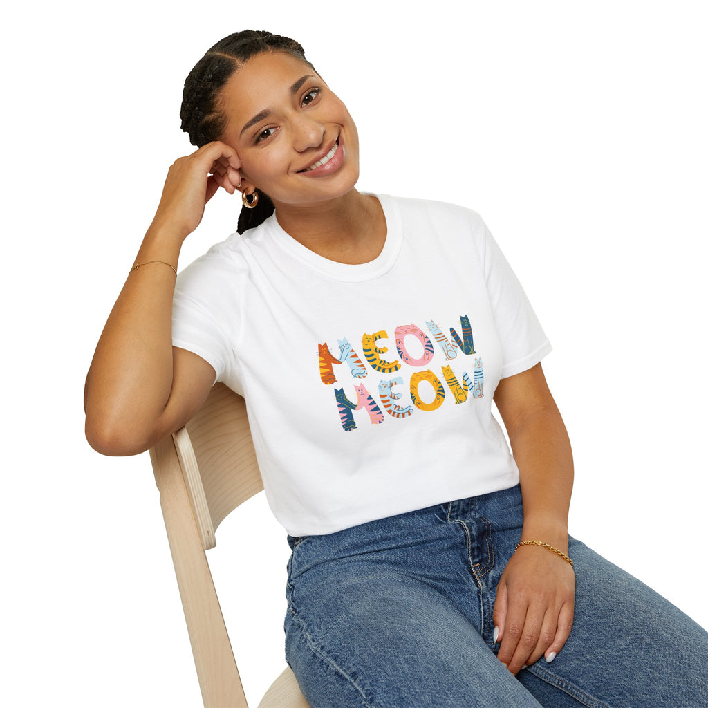 Meow Meow T-Shirt – Cute Cartoon Cats Graphic Tee