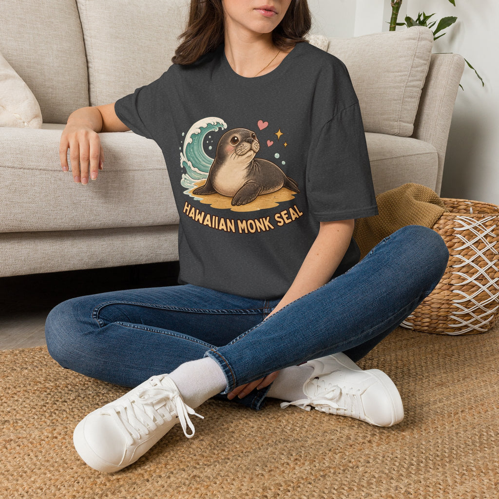 Hawaiian Monk Seal Graphic Shirt – Cute Ocean Design