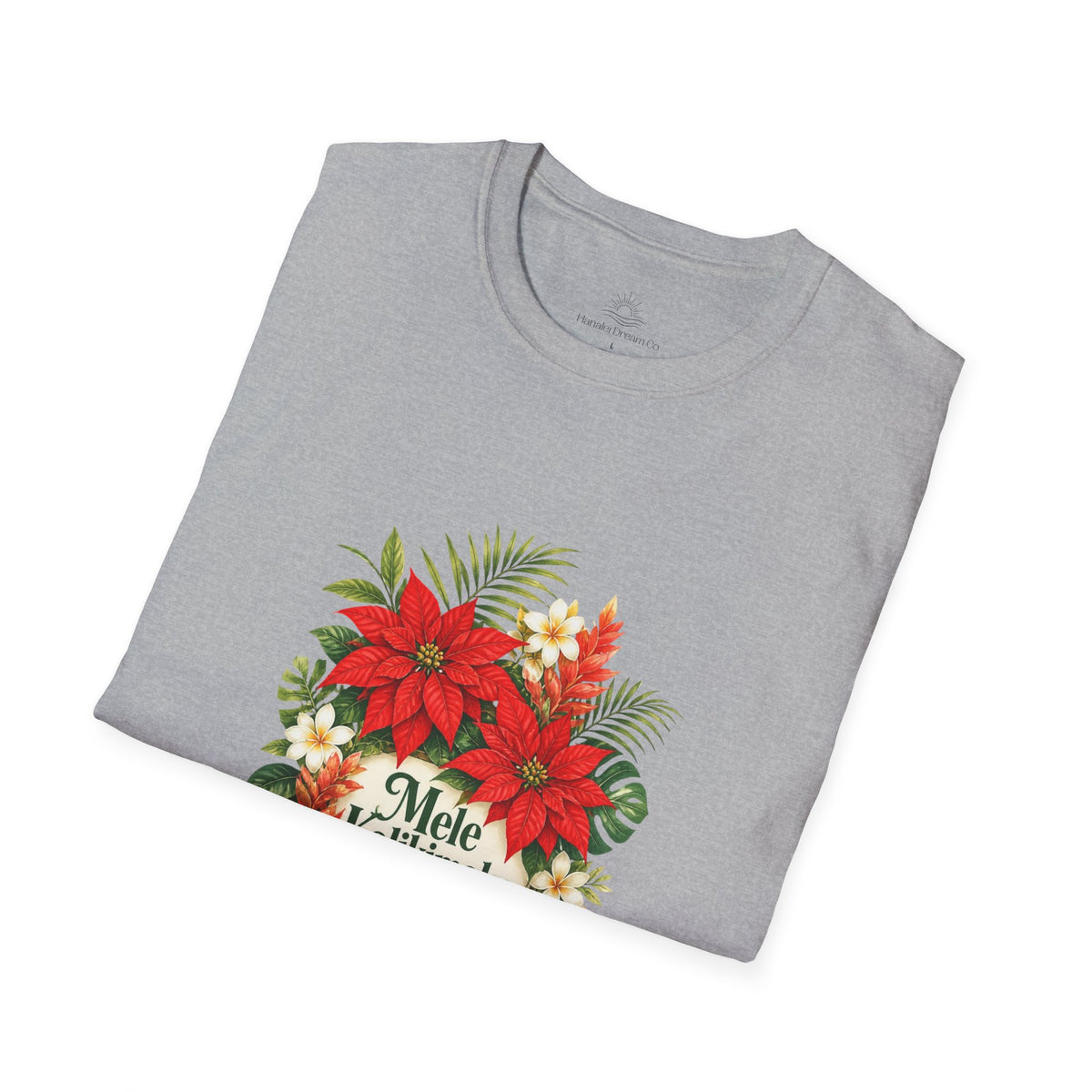 Mele Kalikimaka Poinsettia Holiday T-Shirt