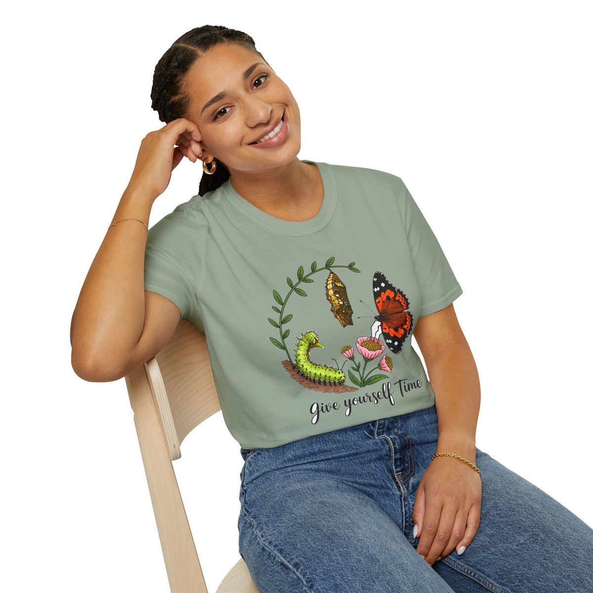 Give Yourself Time Kamehemeha Butterfly Transformation T-Shirt