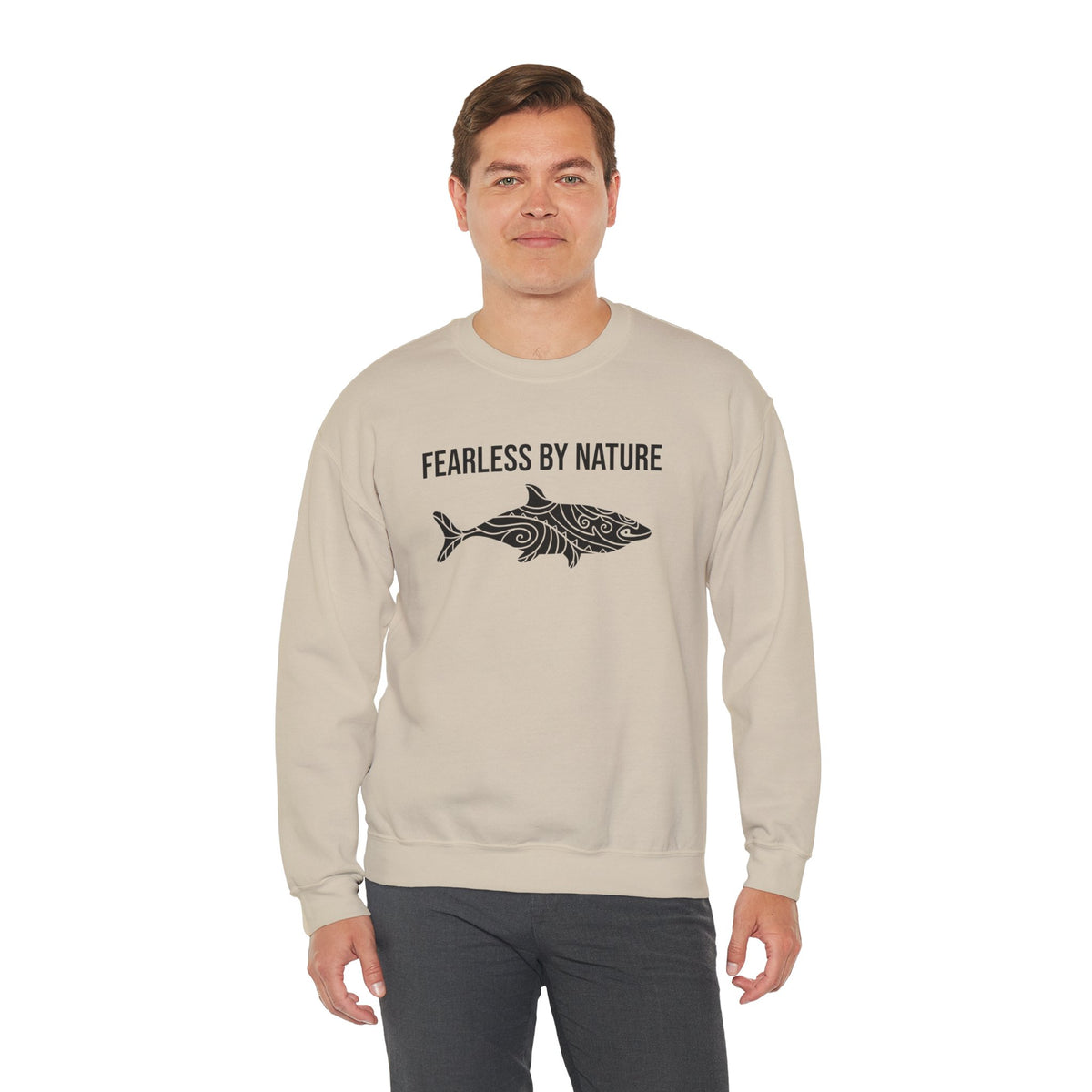 Fearless by Nature Tribal Shark Crewneck Sweatshirt
