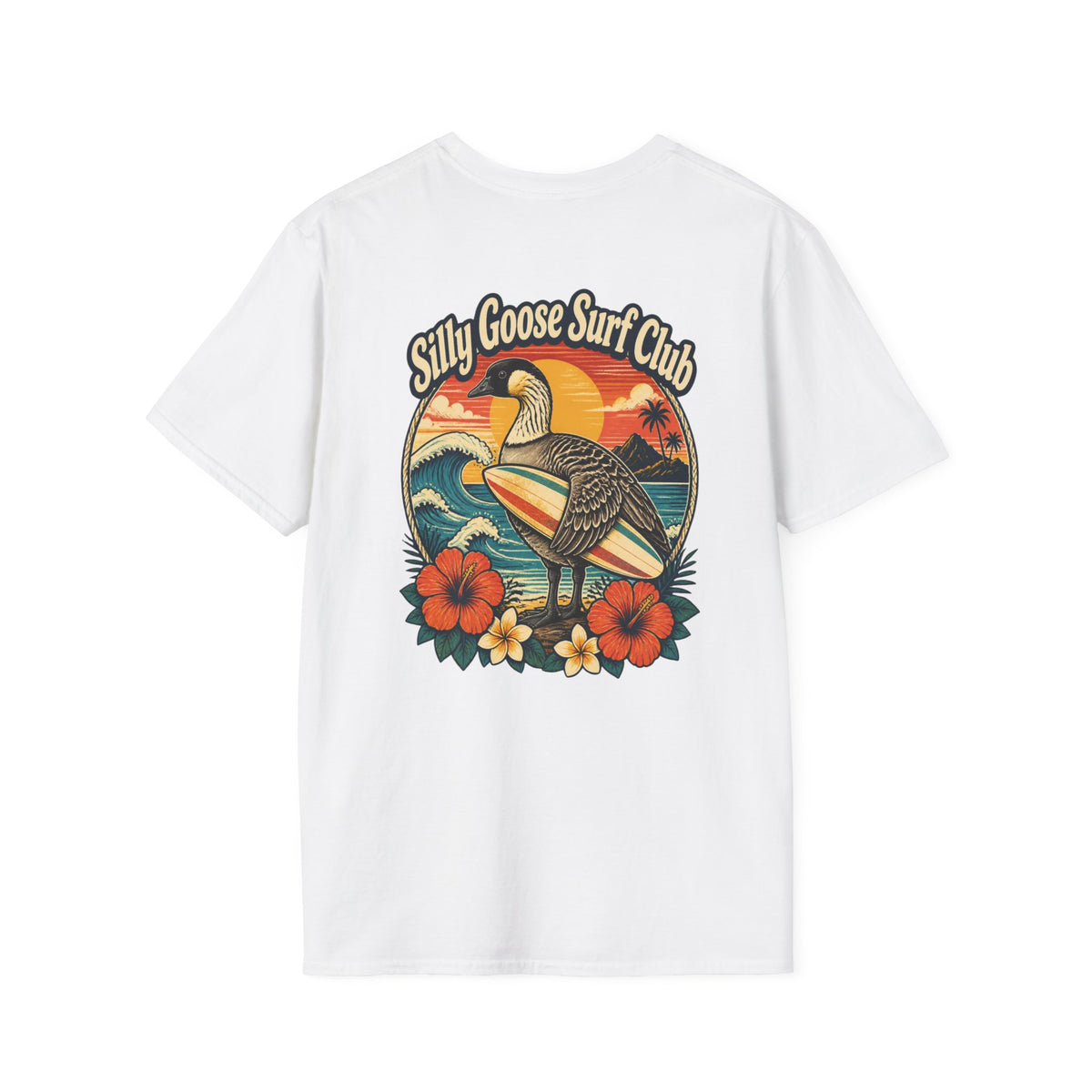 Silly Goose Surf Club Shirt – Retro Hawaiian Nēnē
