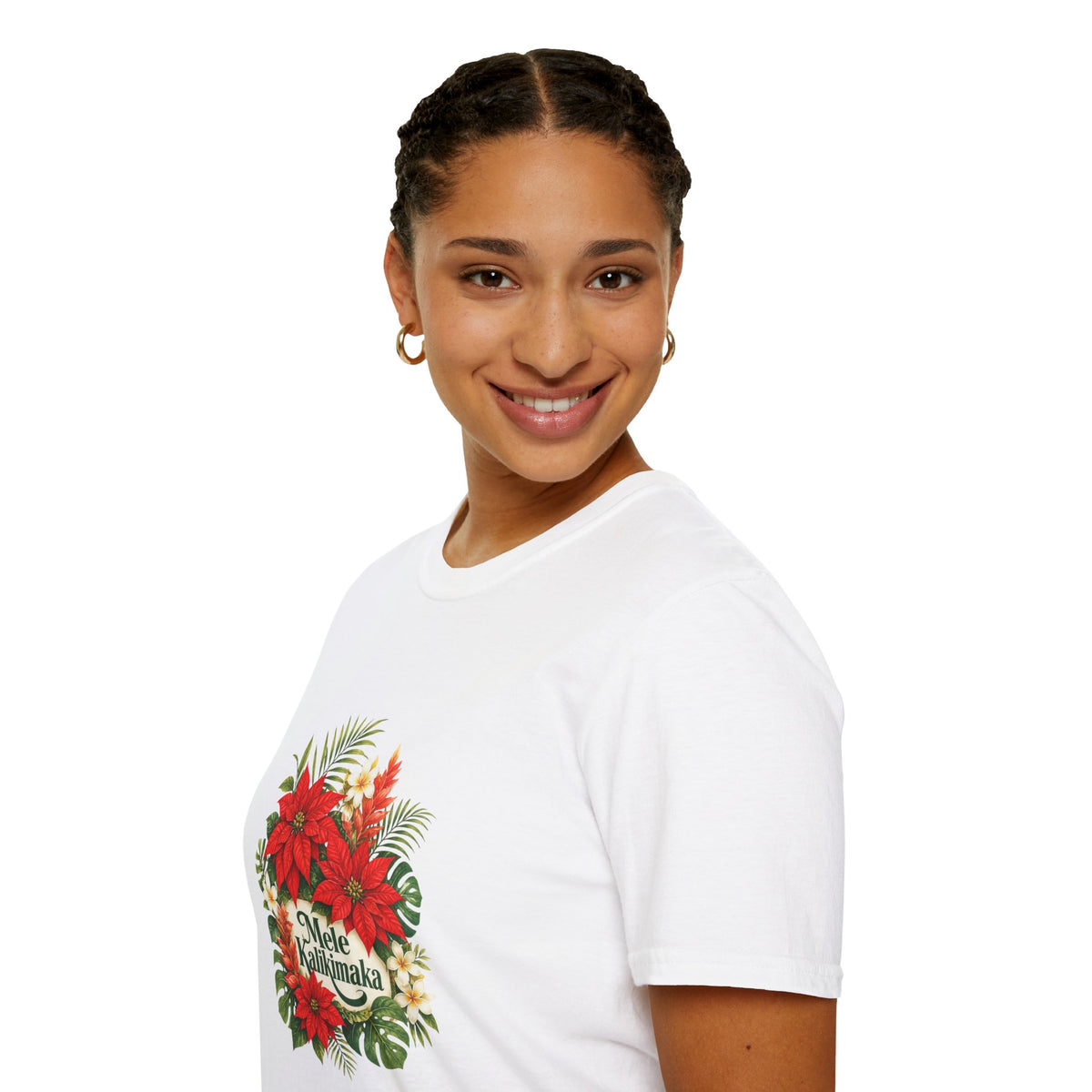 Mele Kalikimaka Poinsettia Holiday T-Shirt