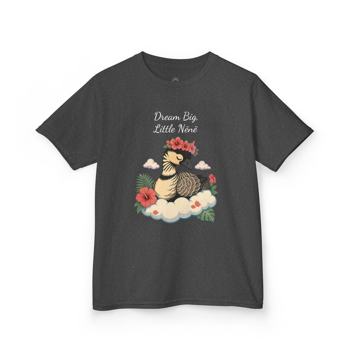 Kids Tee — “Dream Big Little Nēnē” Hawaiian Goose Graphic