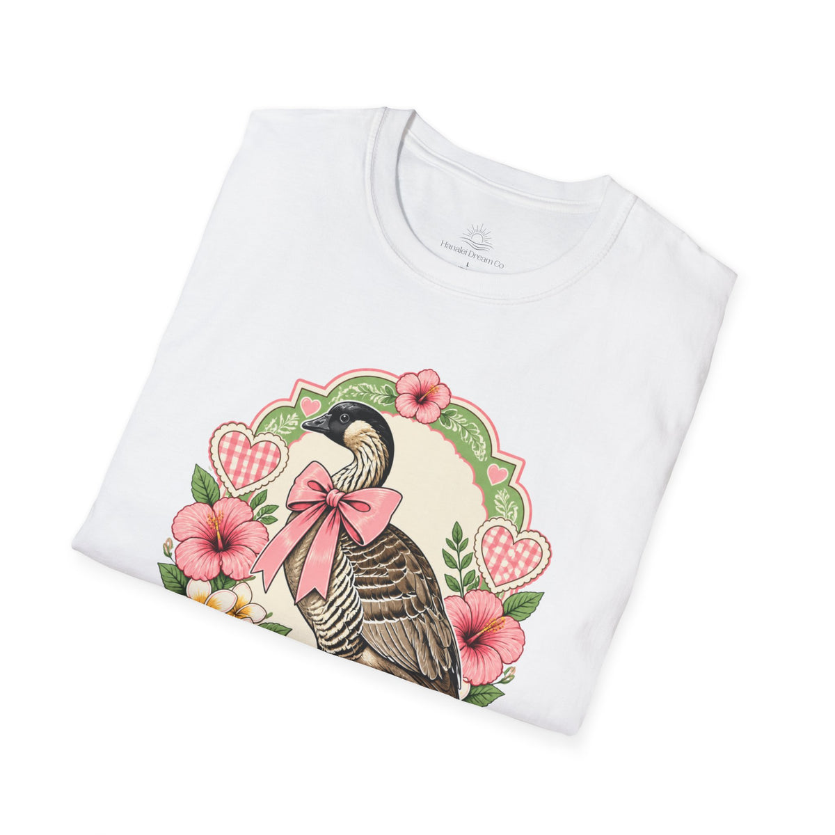 Silly Nēnē Club T-Shirt — Retro Hawaiian Goose Floral