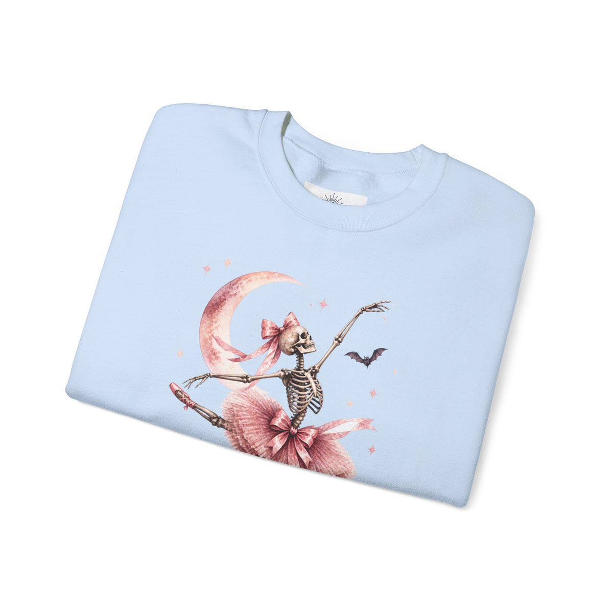 Skeleton Ballerina Ballet Dancer Sweatshirt | Halloween Pumpkin Moon
