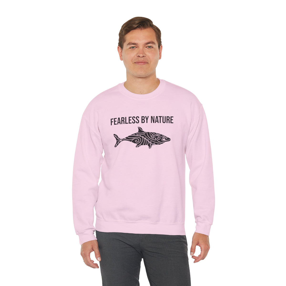 Fearless by Nature Tribal Shark Crewneck Sweatshirt