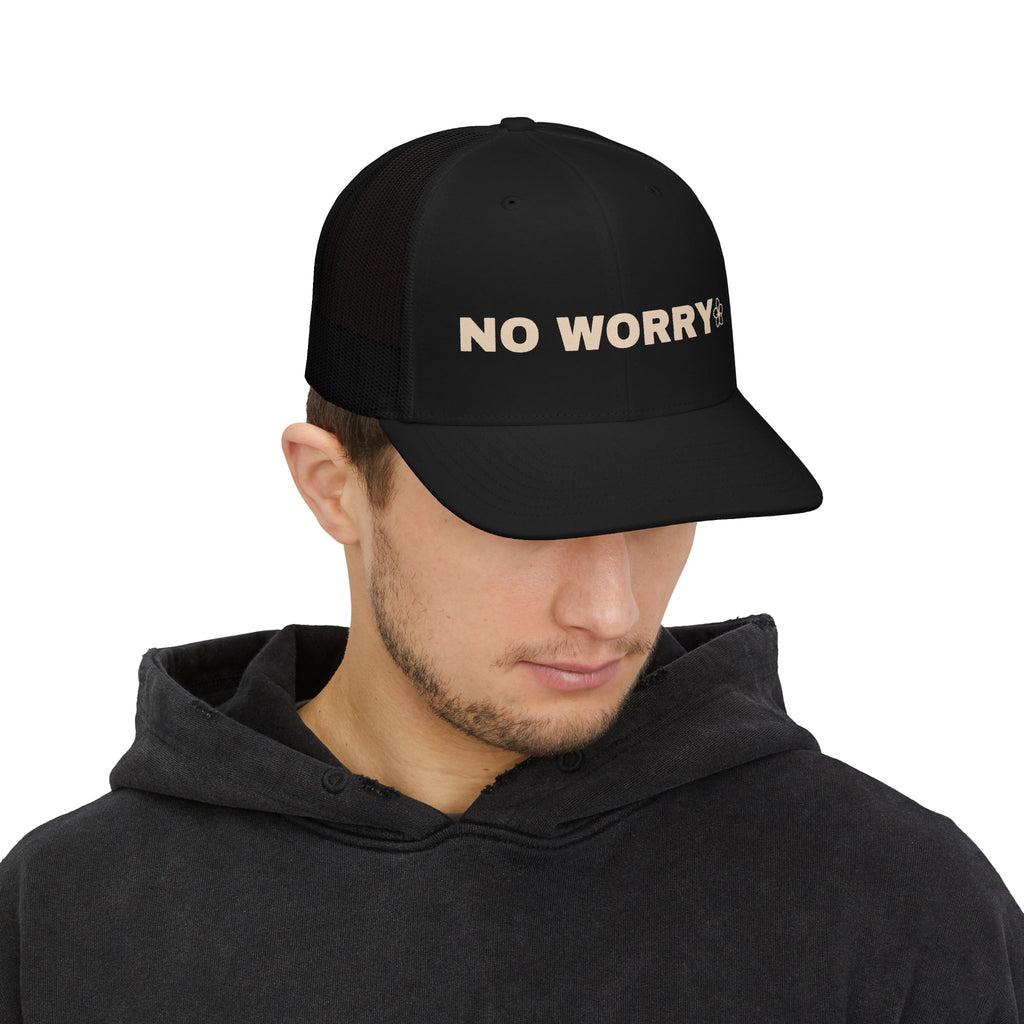 No Worry Snapback Trucker Cap — Casual Lightweight Mesh Hat