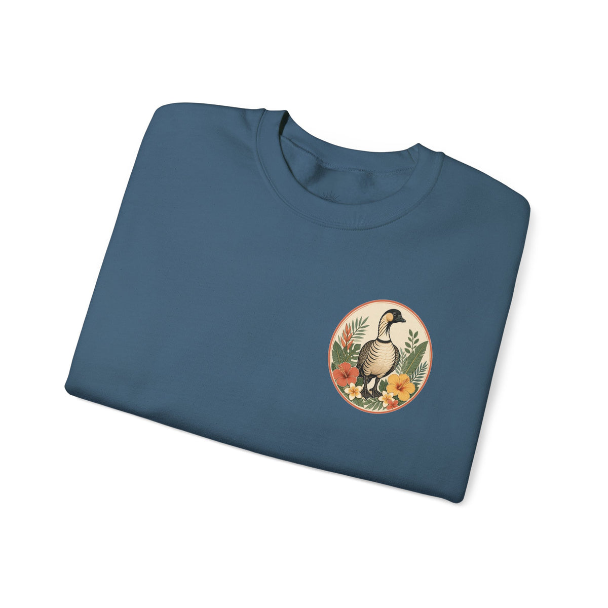 Vintage Goose Floral Crewneck – “Chaos Persists” Design