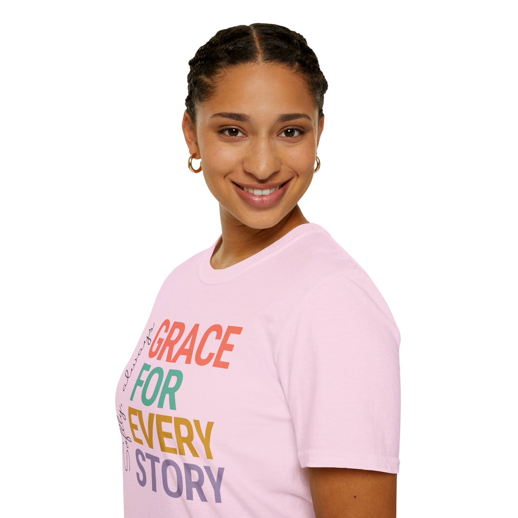 Grace For Every Story T-Shirt | Inspirational Faith Typography