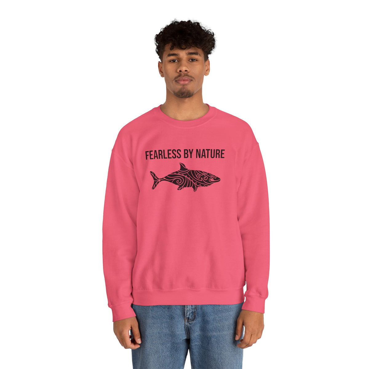 Fearless by Nature Tribal Shark Crewneck Sweatshirt