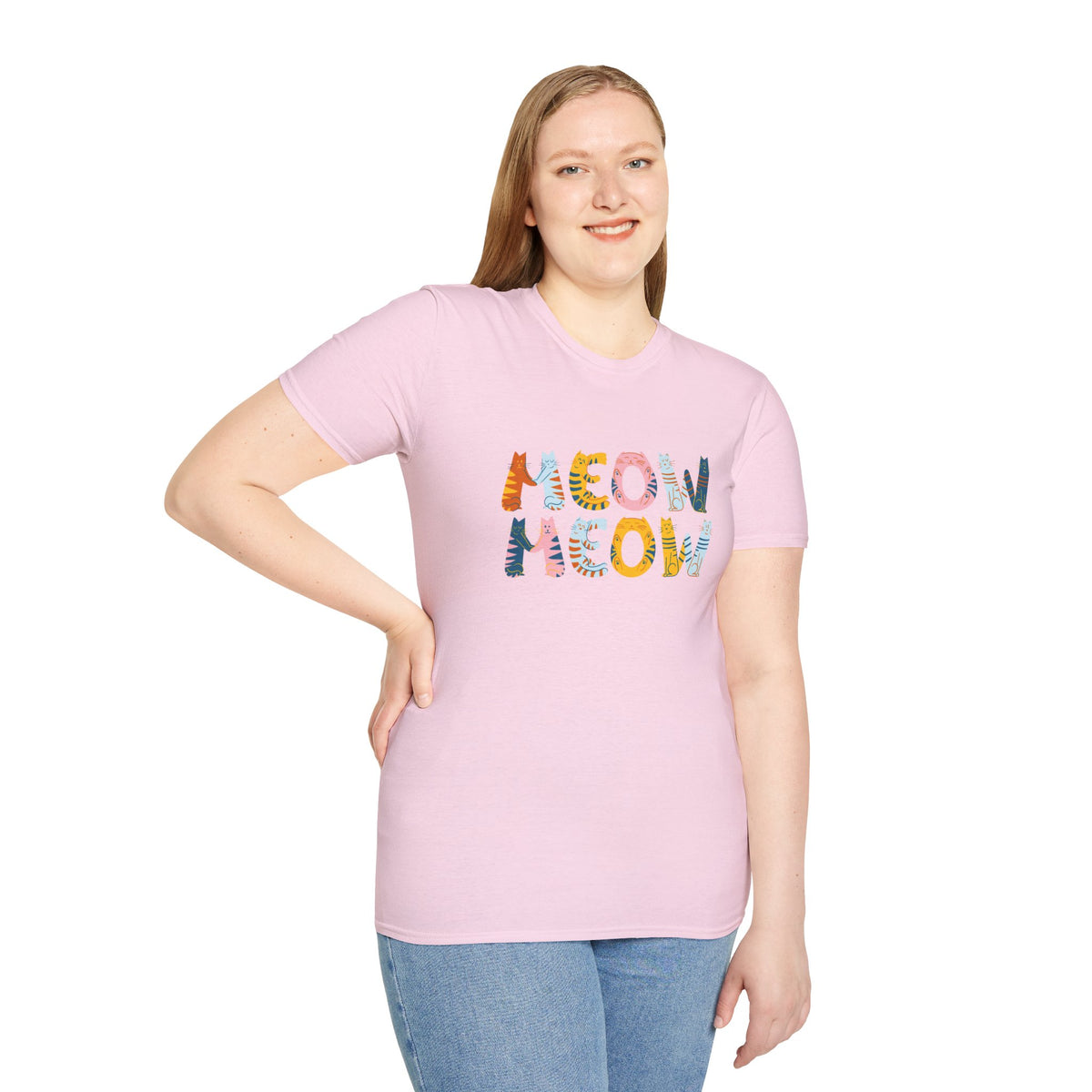 Meow Meow T-Shirt – Cute Cartoon Cats Graphic Tee