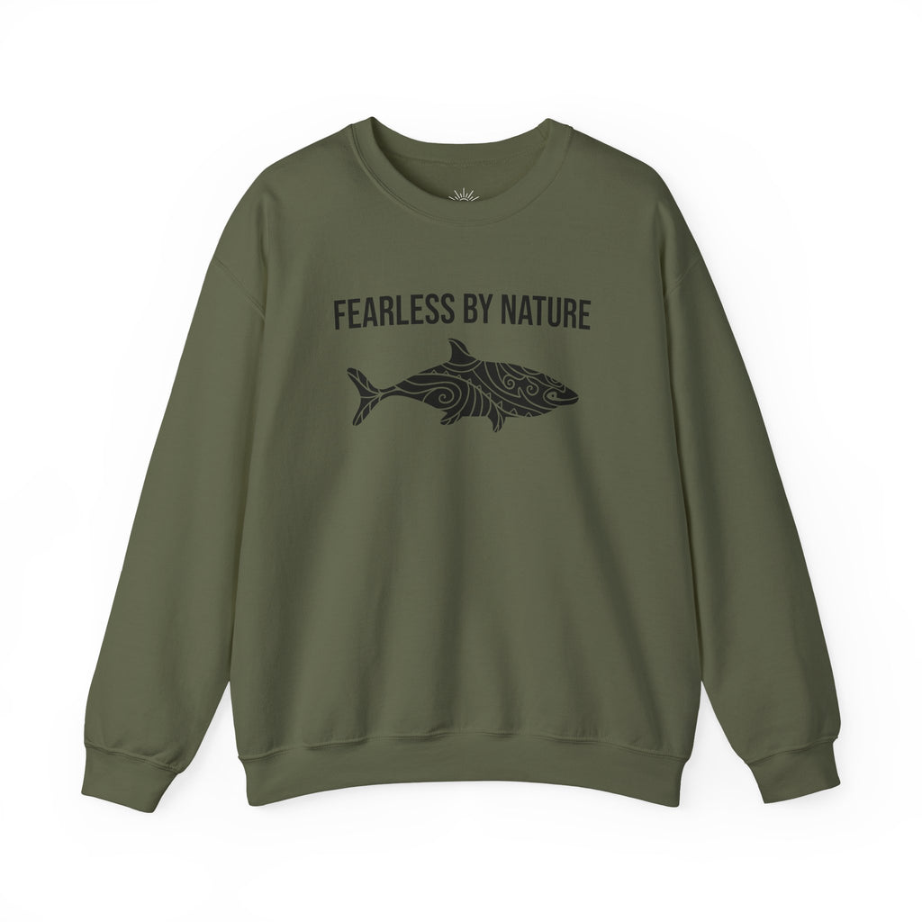 Fearless by Nature Tribal Shark Crewneck Sweatshirt