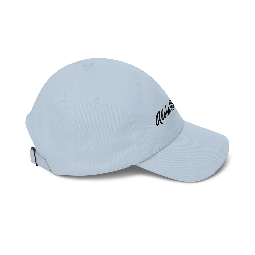 Aloha Always Dad Cap — Hawaiian Skeleton Shaka Hat