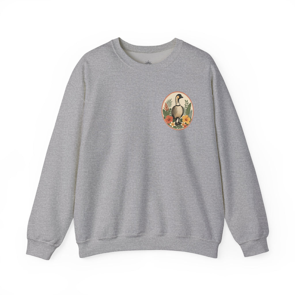 Vintage Goose Floral Crewneck – “Chaos Persists” Design