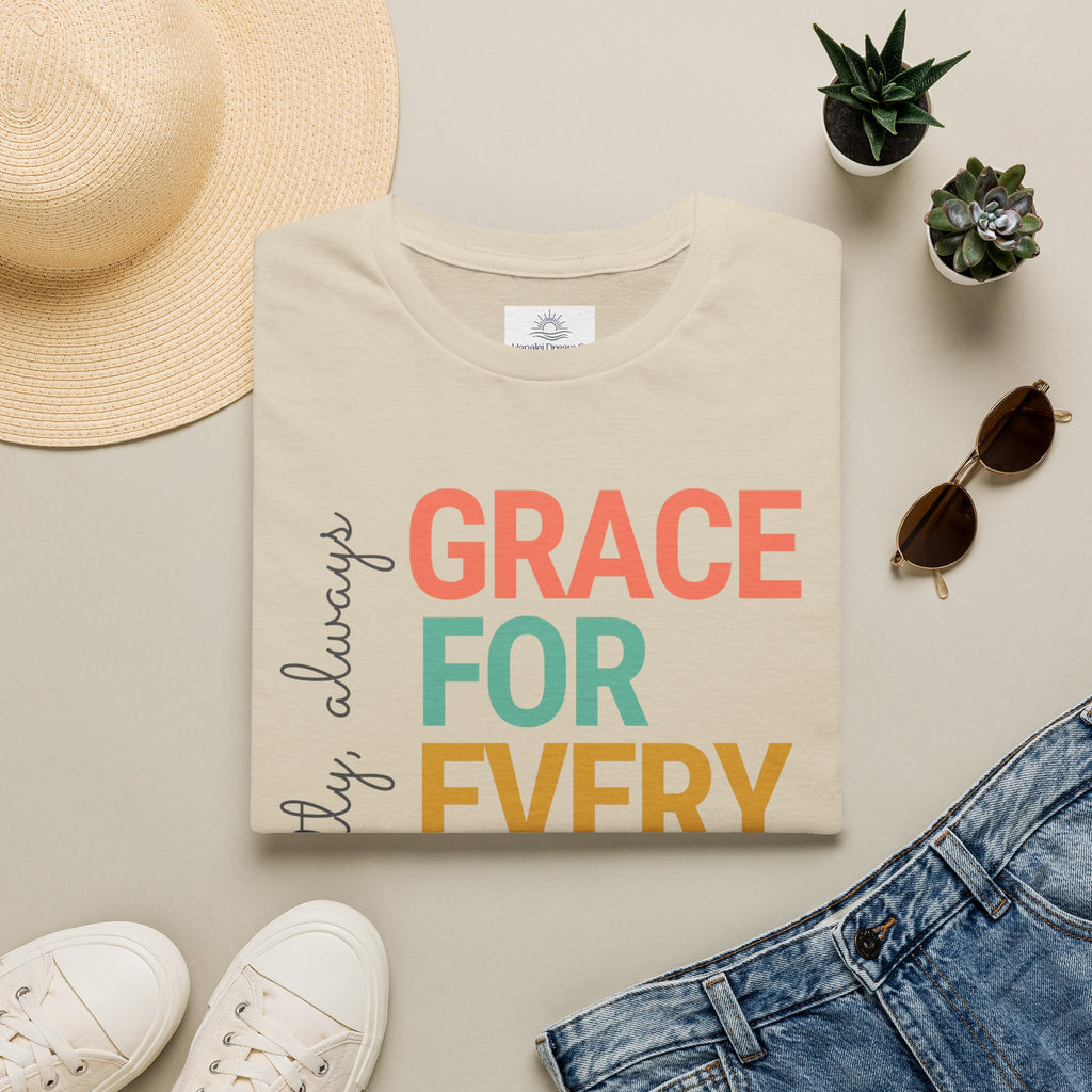Grace For Every Story T-Shirt | Inspirational Faith Typography