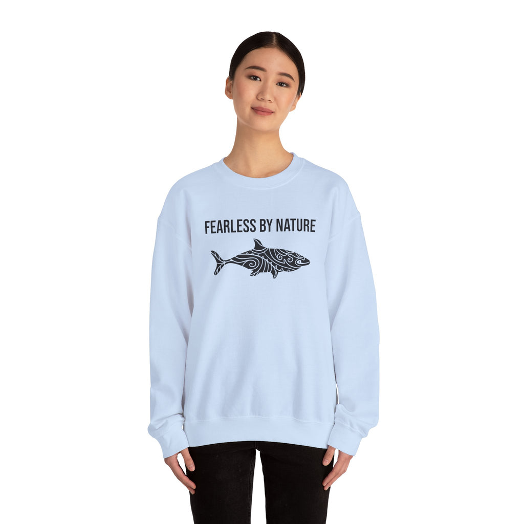 Fearless by Nature Tribal Shark Crewneck Sweatshirt