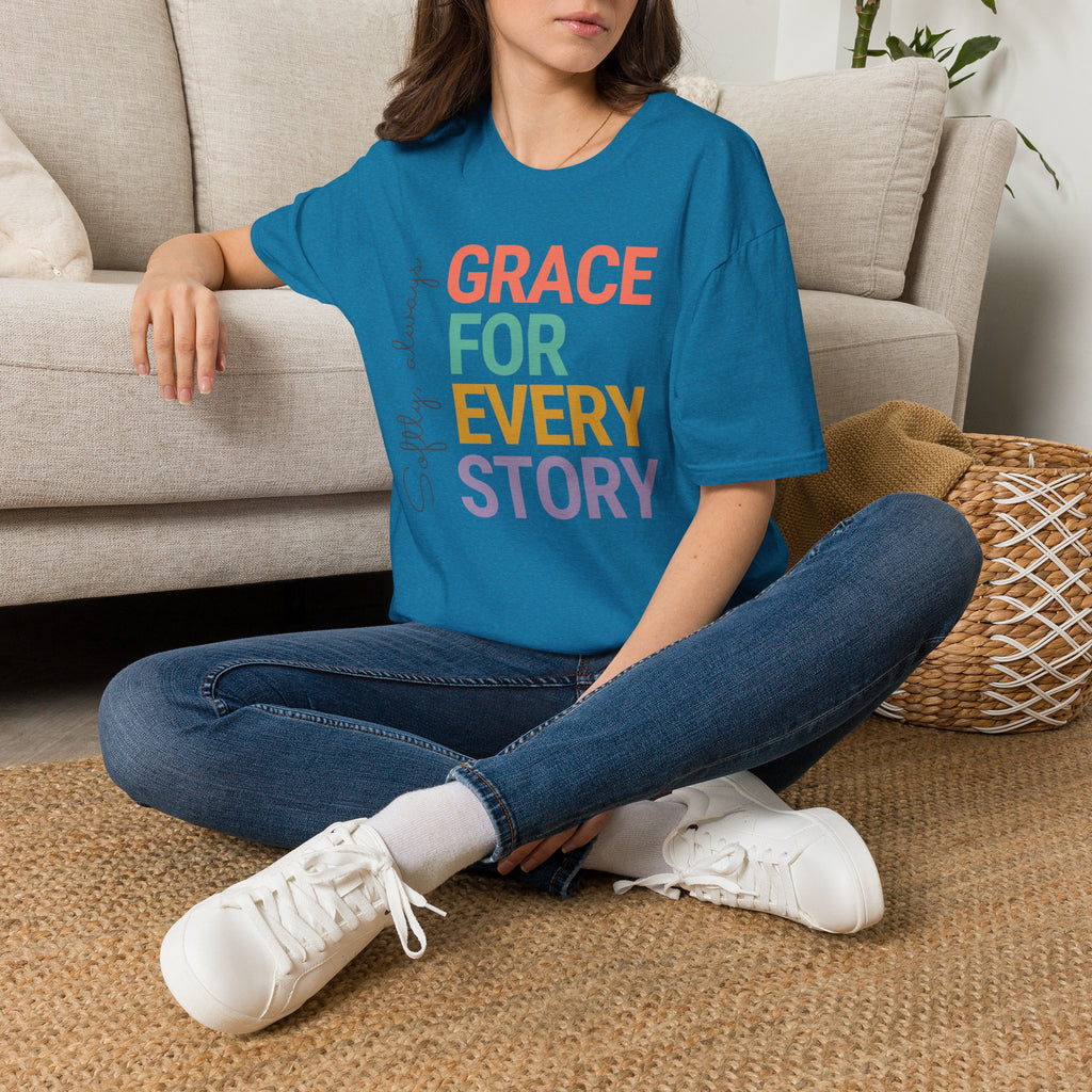Grace For Every Story T-Shirt | Inspirational Faith Typography