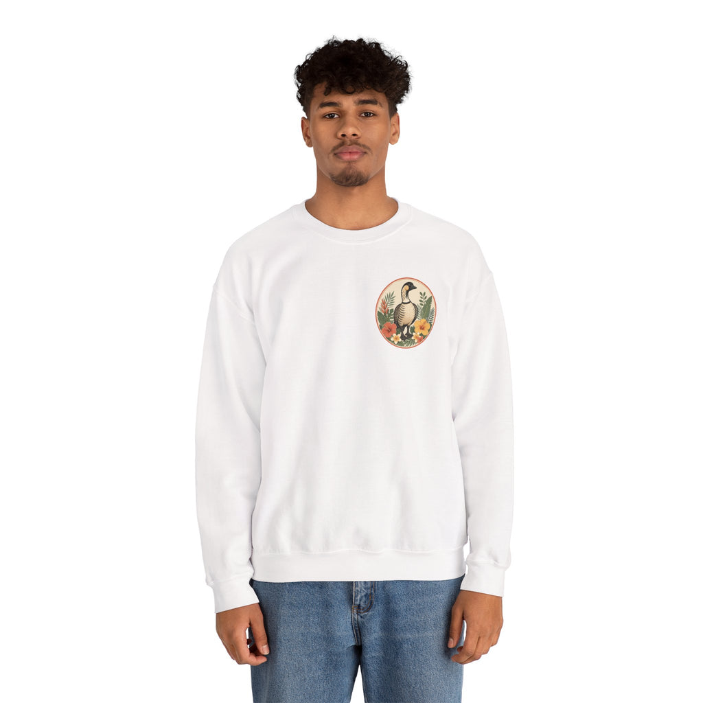 Vintage Goose Floral Crewneck – “Chaos Persists” Design