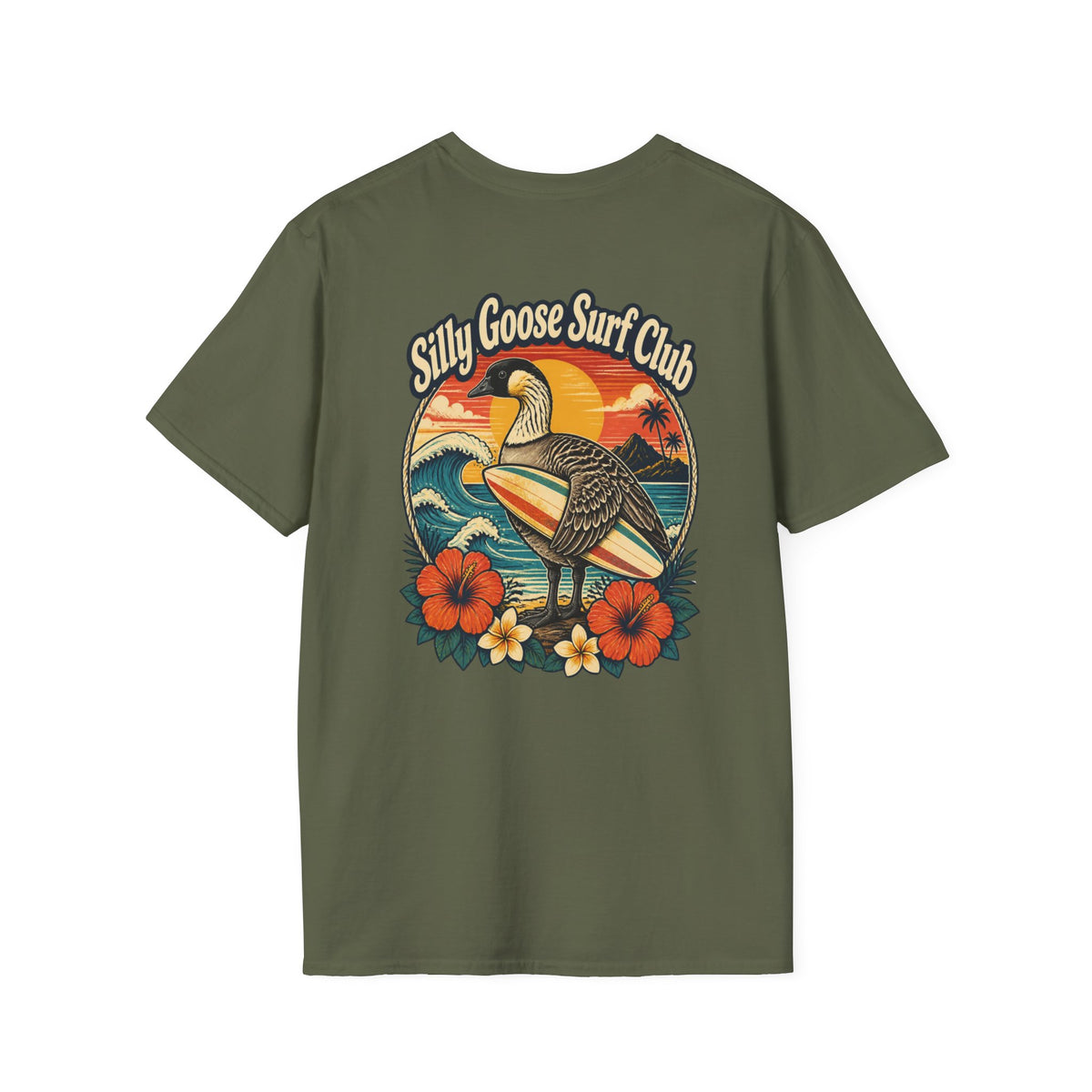 Silly Goose Surf Club Shirt – Retro Hawaiian Nēnē