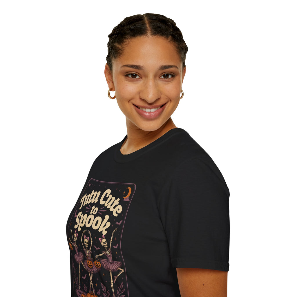 Tutu Cute to Spook T-Shirt | Halloween Ballet Pumpkin Bats