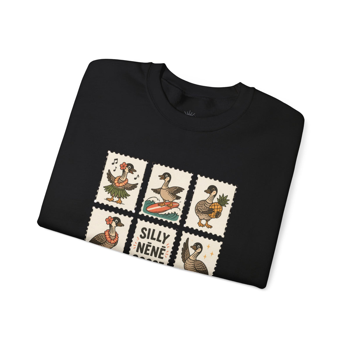 Silly Nēnē Goose Stamp Crewneck – Vintage Hawaiian
