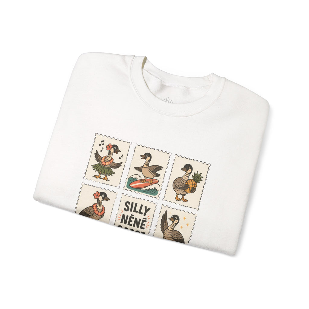 Silly Nēnē Goose Stamp Crewneck – Vintage Hawaiian