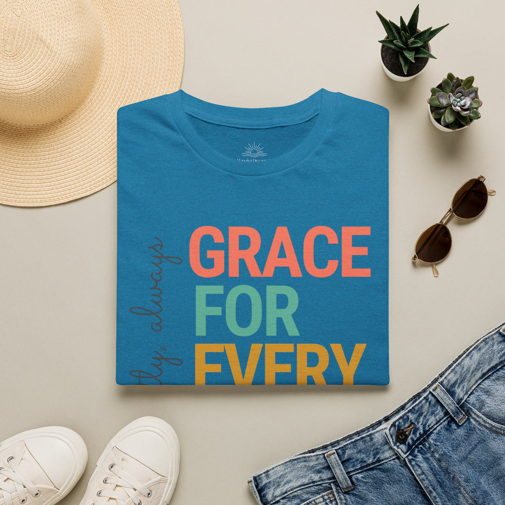 Grace For Every Story T-Shirt | Inspirational Faith Typography