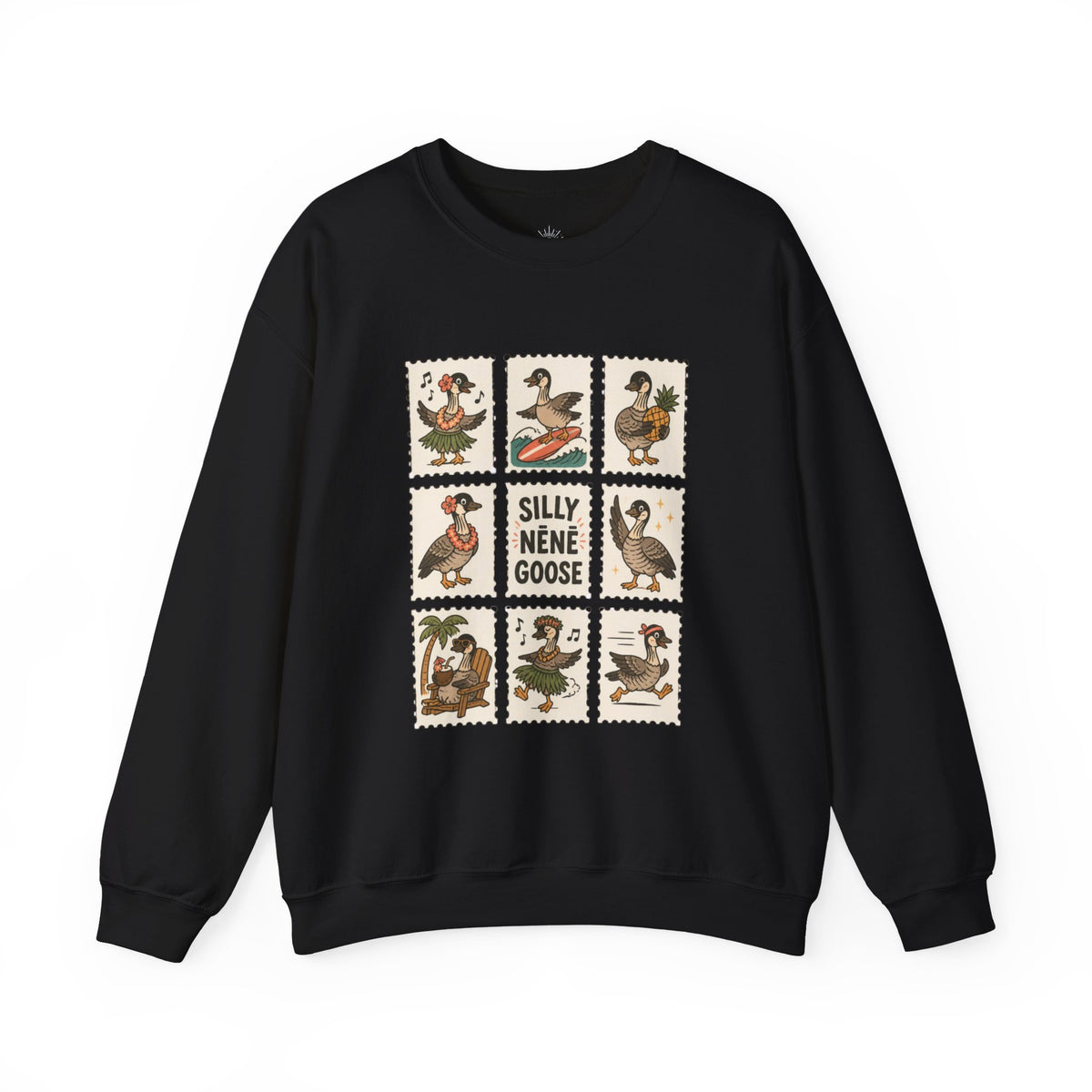 Silly Nēnē Goose Stamp Crewneck – Vintage Hawaiian