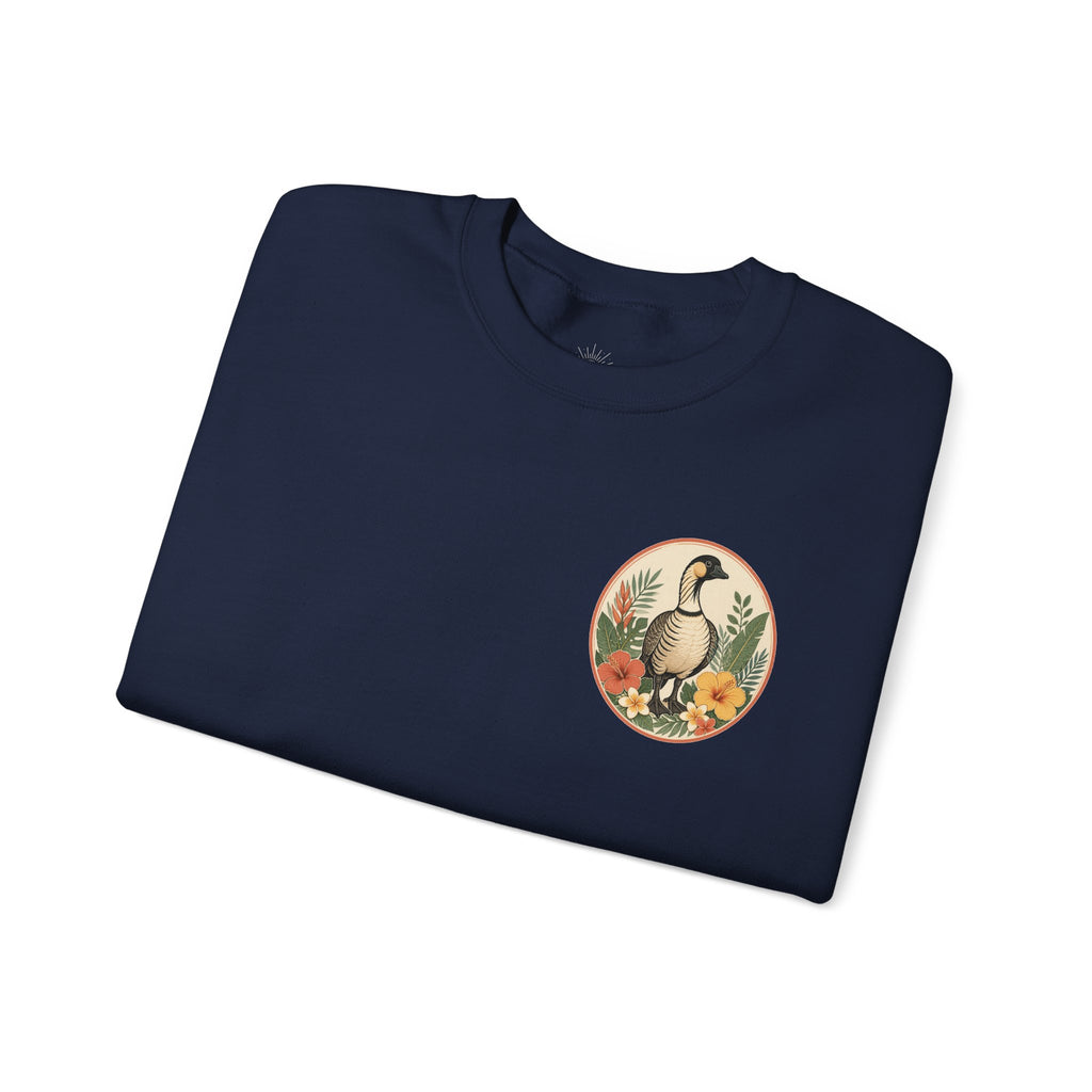 Vintage Goose Floral Crewneck – “Chaos Persists” Design