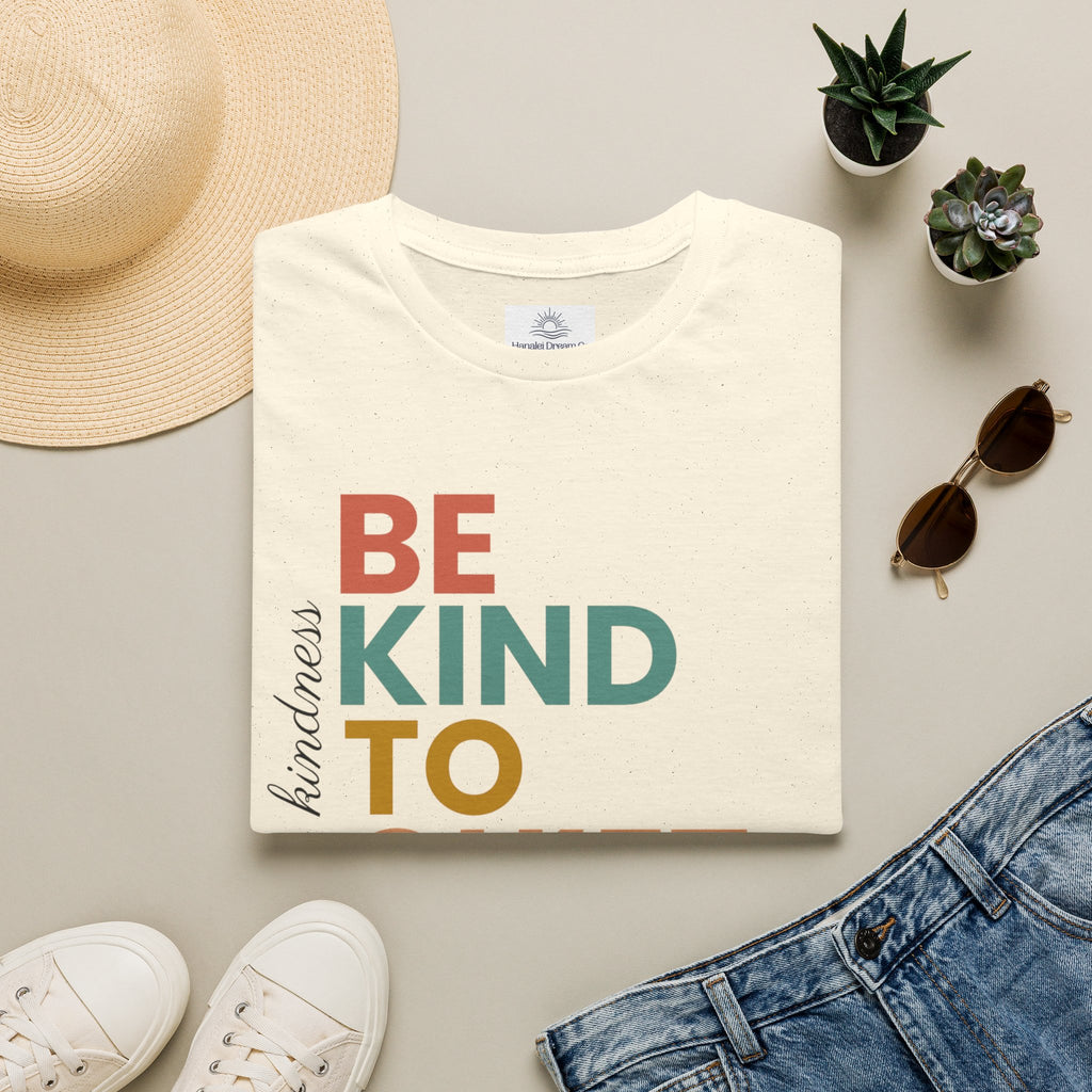 Be Kind To Quiet Hearts Cotton T-Shirt | Kindness Typography