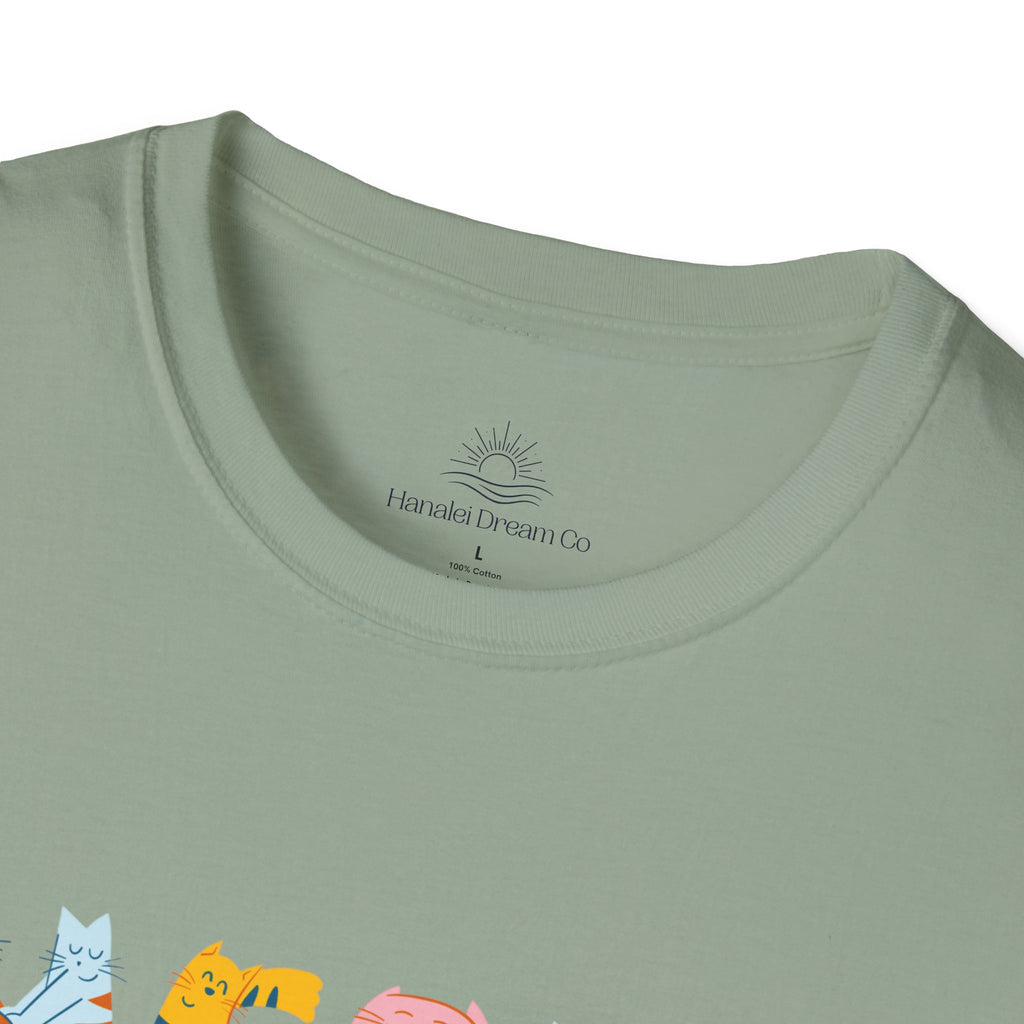 Meow Meow T-Shirt – Cute Cartoon Cats Graphic Tee