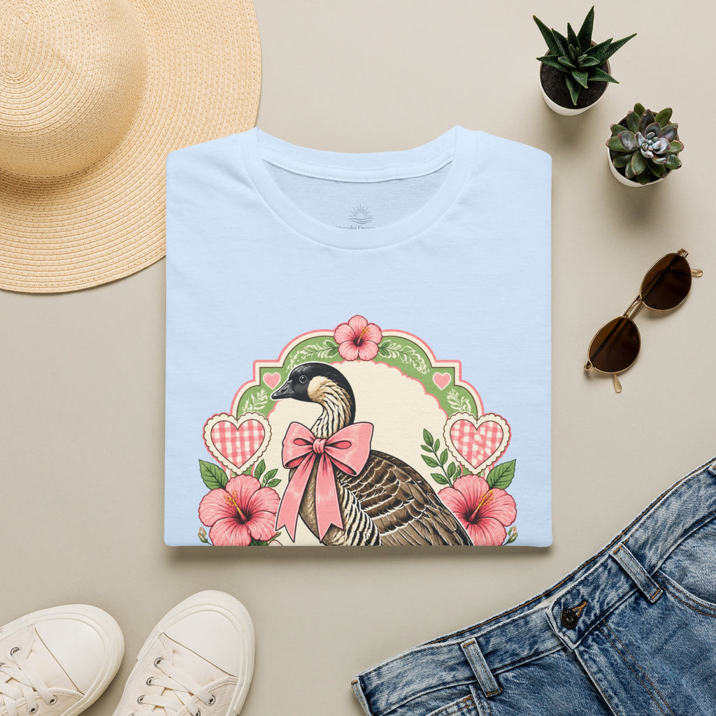 Silly Nēnē Club T-Shirt — Retro Hawaiian Goose Floral
