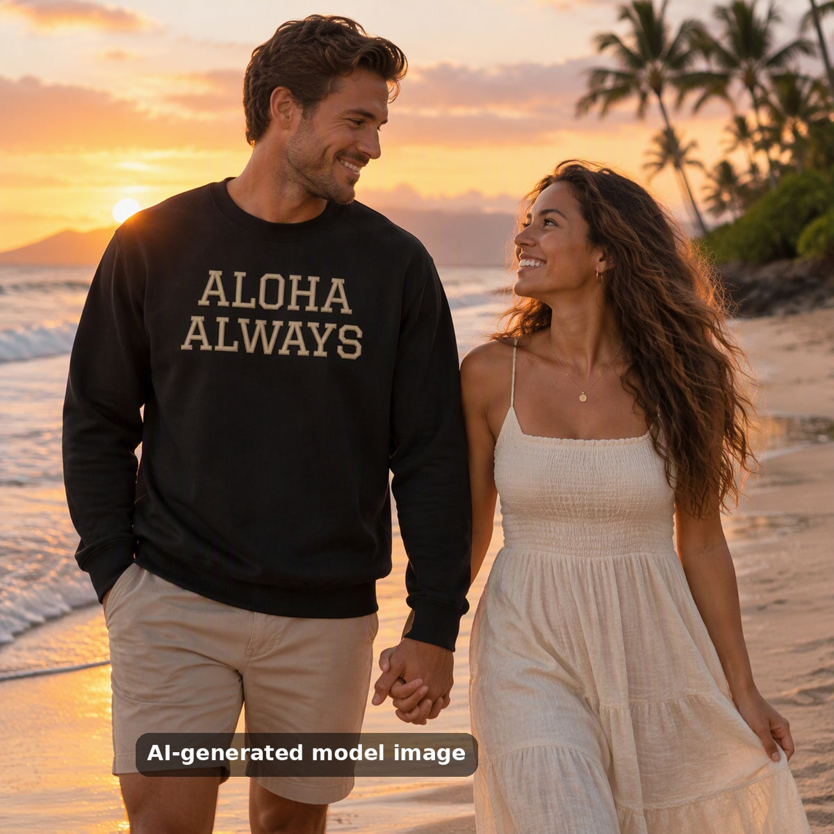 Aloha Always Crewneck — lifestyle photo