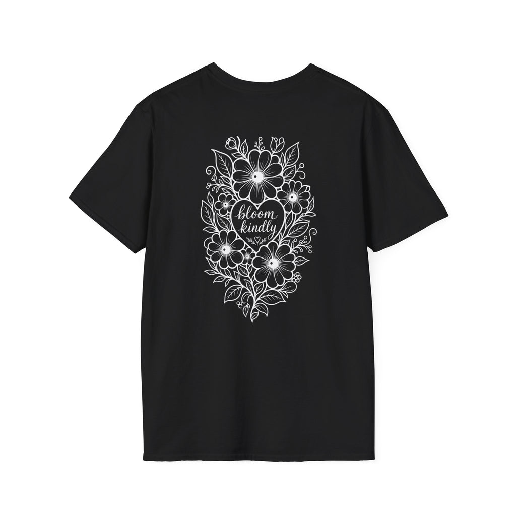 Bloom Kindly Floral Heart T-Shirt – Daisy Line Art